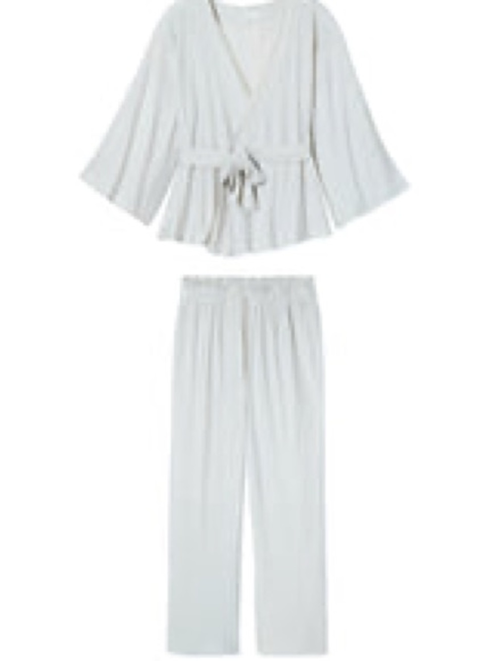 LAKE DreamKnit Kimono Pajama Set in Fog new without tags
